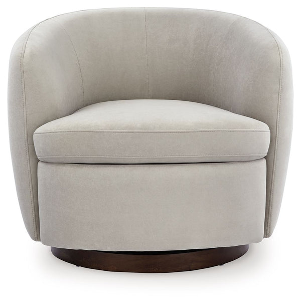 Annbury - Sillón giratorio decorativo - Beige claro