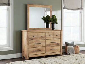 Makidern - Six Drawer Dresser #lightbrown #dresser&mirror