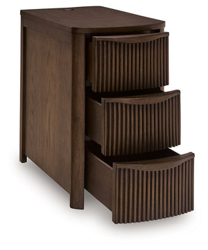 Camdill - Chair Side End Table #darkbrown
