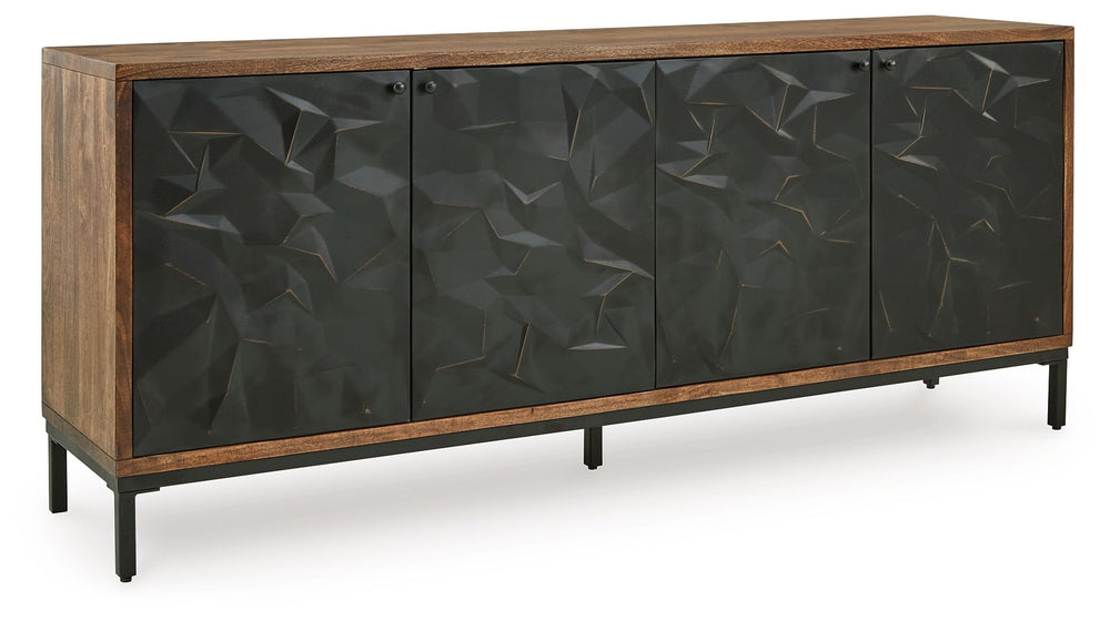 Dorannby - Gabinete decorativo - Negro/marrón