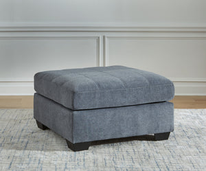 Marleton - Oversized Accent Ottoman #blue