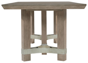 Chrestner - Mesa de comedor rectangular - Gris