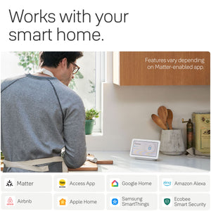Yale - Smart Lock with Matter, Designed for Google Home; Electronic Deadbolt with Pushbutton Keypad - Snow