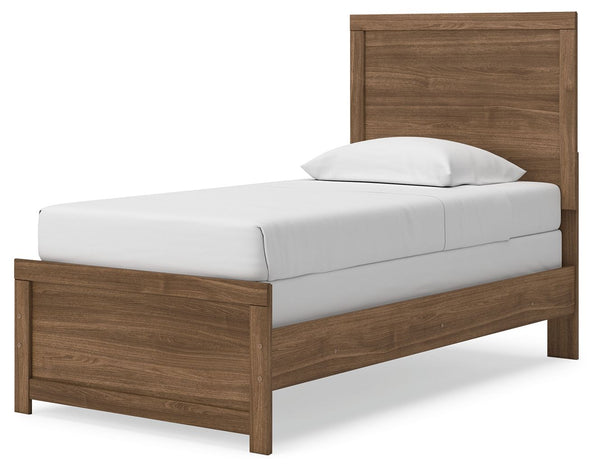 Broachmyn - Panel Bed #lightbrown #twin