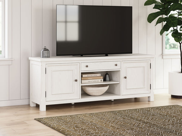 Robbinsdale - Mueble de TV extragrande - Blanco antiguo