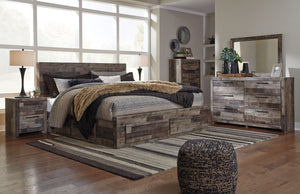 Derekson - Panel Bedroom Set #4pc.bed,dresser,mirror,chest|6pc.bed,dresser,mirror,chest,2nightstands|3pc.bed,dresser,mirror|5pc.bed,dresser,mirror,2nightstands #king #4drawers