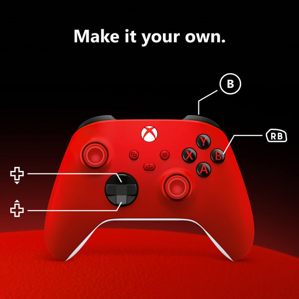 Microsoft - Xbox Wireless Controller for Xbox Series X, Xbox Series S, Xbox One, PCs, and Cloud-Enabled Devices - Pulse Red