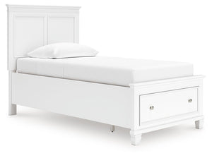 Fortman - Panel Bed #twin #1drawer