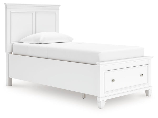 Fortman - Panel Bed #twin #1drawer