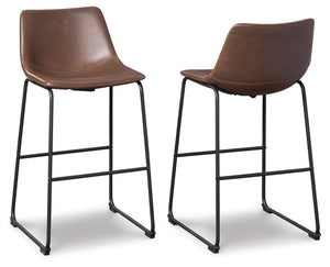 Centiar - Upholstered Barstool (Set of 2) #darkbrown #19''wx22''dx40''h