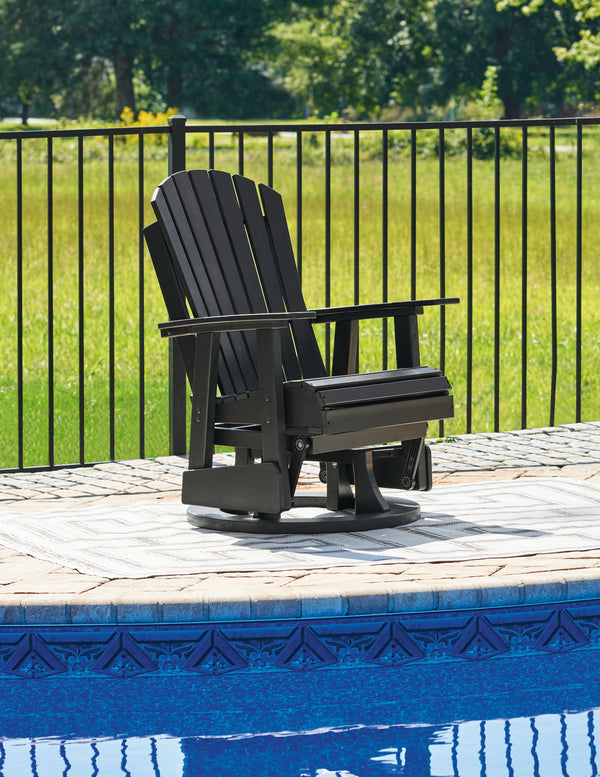 Hyland Wave - Swivel Glider Chair #black