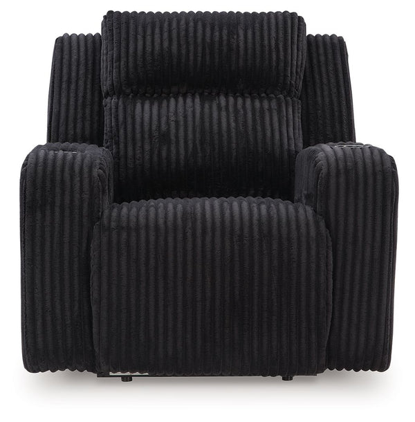 Forest Lake - Power Recliner With Adj Headrest - Black