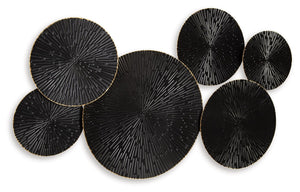 Rhetlen - Decoración de pared - Acabado negro/dorado