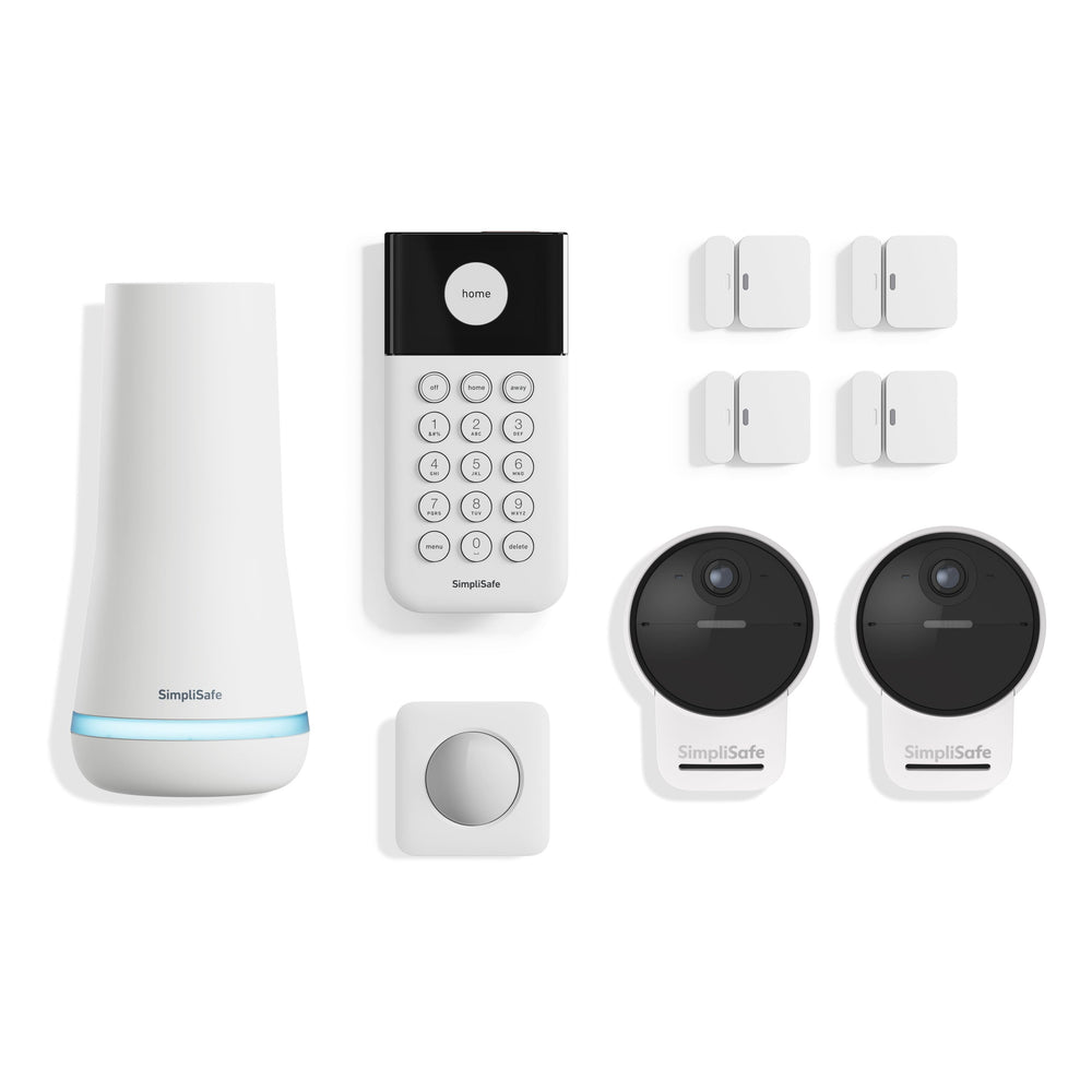 SimpliSafe - 9pc Outdoor Home Security System - White