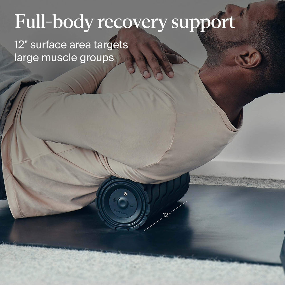 Therabody - WaveRoller - Vibrating Foam Roller For Large Muscle Groups - Black