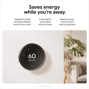 Google - Nest Learning Thermostat (4th gen) with Nest Temperature Sensor (2nd gen) - Polished Silver
