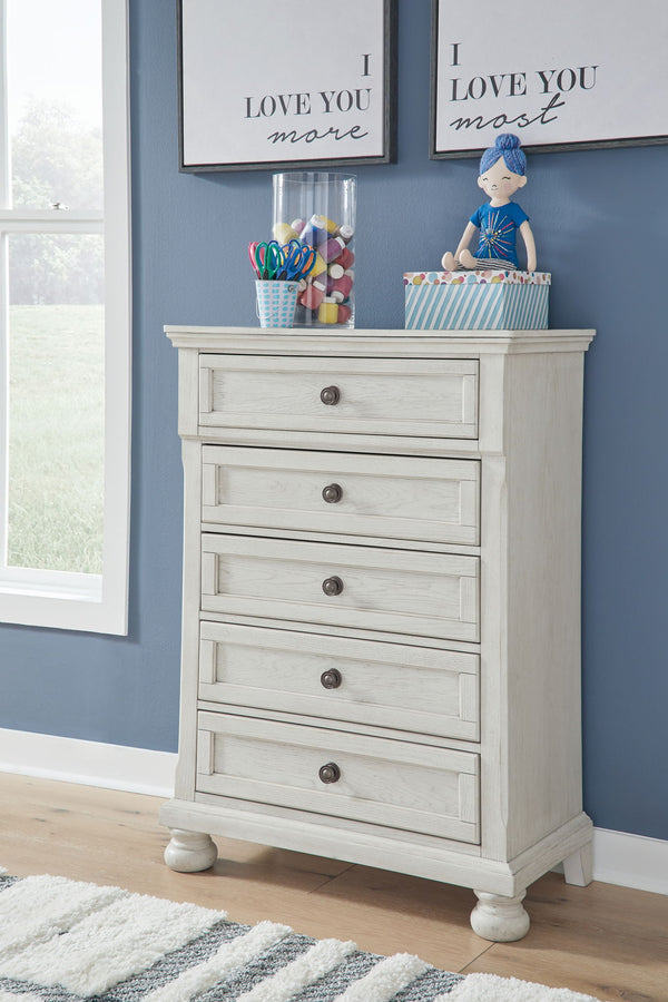 Robbinsdale - Youth Sleigh Storage Bedroom Set #4pc.bed,dresser,mirror,chest