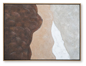 Fanthorne - Arte de pared - Marrón claro / Marrón / Blanco