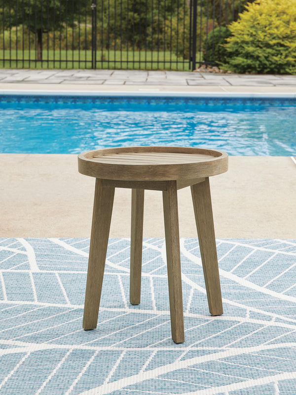 Marina Sun - Mesa Auxiliar Redonda - Beige