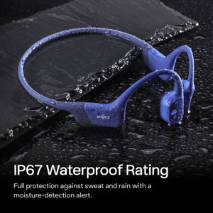 Shokz - OpenRun Wireless Bone Conduction Open-Ear Bluetooth Endurance Headphones (USB-Charging) - Blue