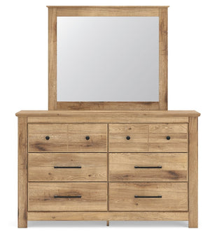 Makidern - Six Drawer Dresser #lightbrown #dresser&mirror
