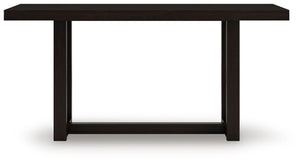 Neymorton - Mesa alta de comedor rectangular - Marrón grisáceo oscuro
