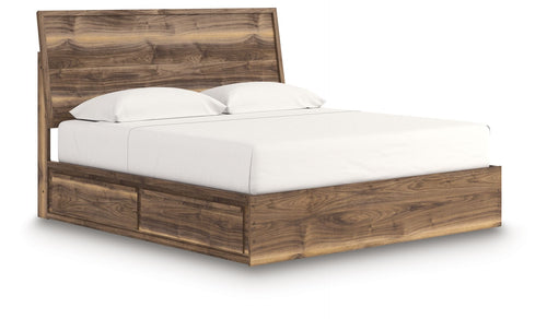 Chirason - Panel Bed With Storage #king
