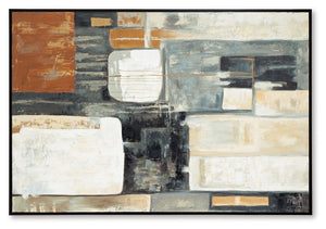 Howford - Arte de pared - Marrón / Negro / Gris