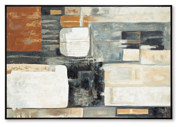 Howford - Arte de pared - Marrón / Negro / Gris