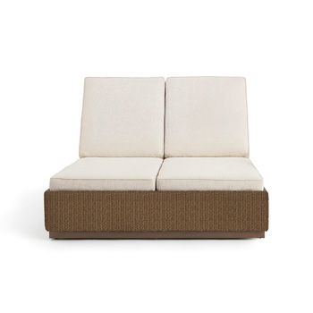 Alabaster - Chaise Lounge With Cushion #2pieces