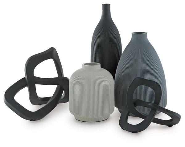 Leithick - Set de accesorios (5 piezas) - Negro / Tan / Gris