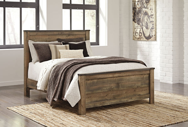 Trinell - Panel Bed #queen #none