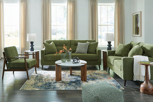 Bixler - Living Room Set #green #3pc.sofa,loveseat,chair
