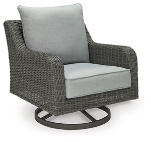 Elite Park - Sillón giratorio con cojín - Gris