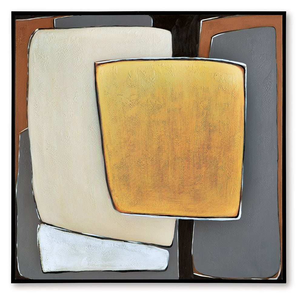 Actman - Arte de pared - Crema / Marrón / Gris