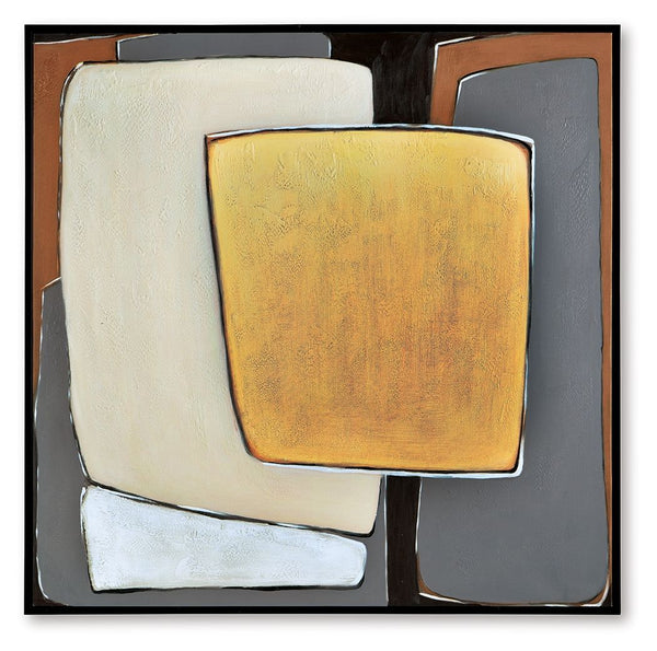Actman - Arte de pared - Crema / Marrón / Gris