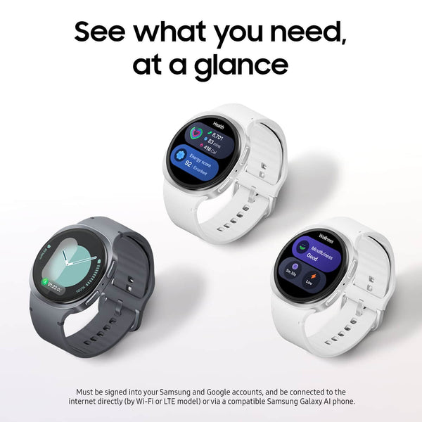 Samsung - Smartwatch Galaxy Watch8 de aluminio de 40 mm con Bluetooth - Plata - (2025)