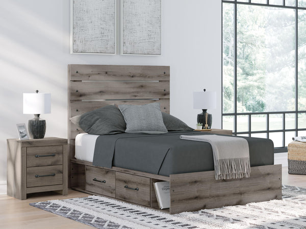 Graystorm - Panel Bed With Storage #full