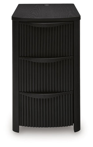Camdill - Chair Side End Table #black
