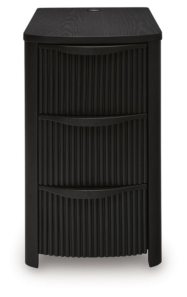 Camdill - Chair Side End Table #black