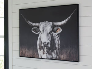 Harlandale - Arte de pared - Blanco / Negro / Marrón