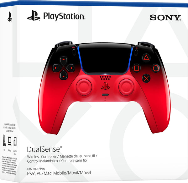 Sony Interactive Entertainment - DualSense Wireless Controller for PS5, PC, Mac & Mobile - Techno Red