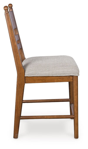 Greddinton - Upholstered Barstool (Set of 2) #lightbrown