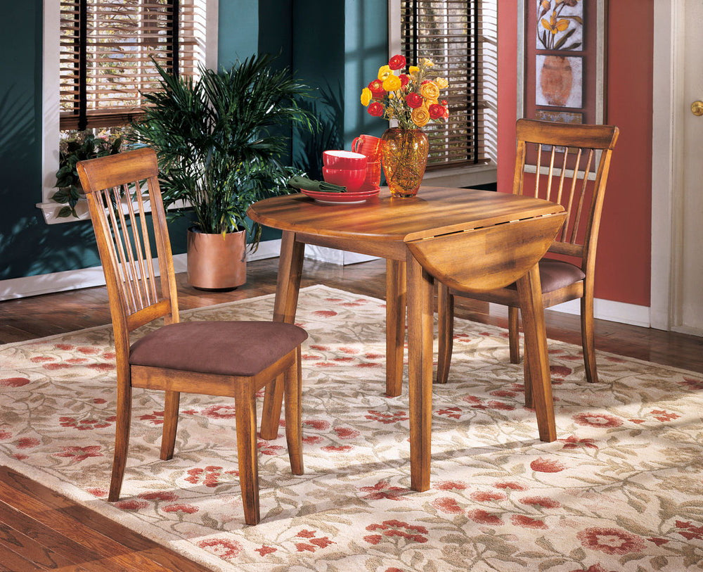 Berringer - Drop Leaf Table Set #3pc.table,2chairs