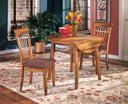 Berringer - Drop Leaf Table Set #3pc.table,2chairs