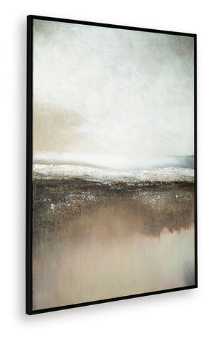 Siaking - Arte de pared - Marrón / Gris / Blanco