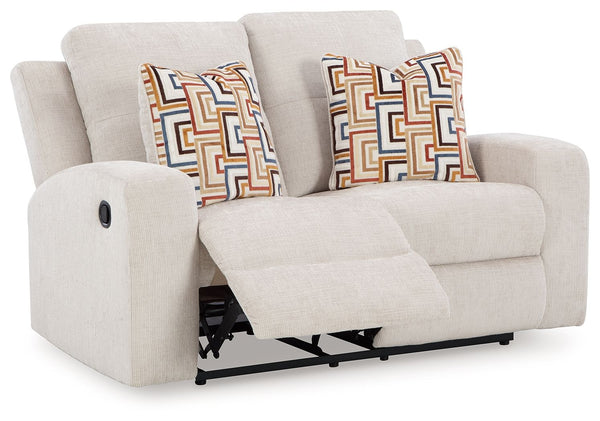 Danum - Reclining Loveseat #white