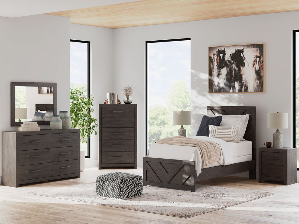 Prendonea - Panel Bedroom Set #twin