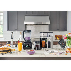 Braun - MultiQuick Smart-Speed Hand Blender with 500 Watts of Power, Whisk, Masher, and 6-Cup Food Processor - Stainless Steel