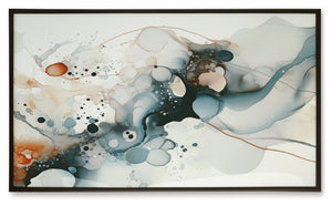 Foxenburg - Arte de pared - Azul / Ámbar / Blanco